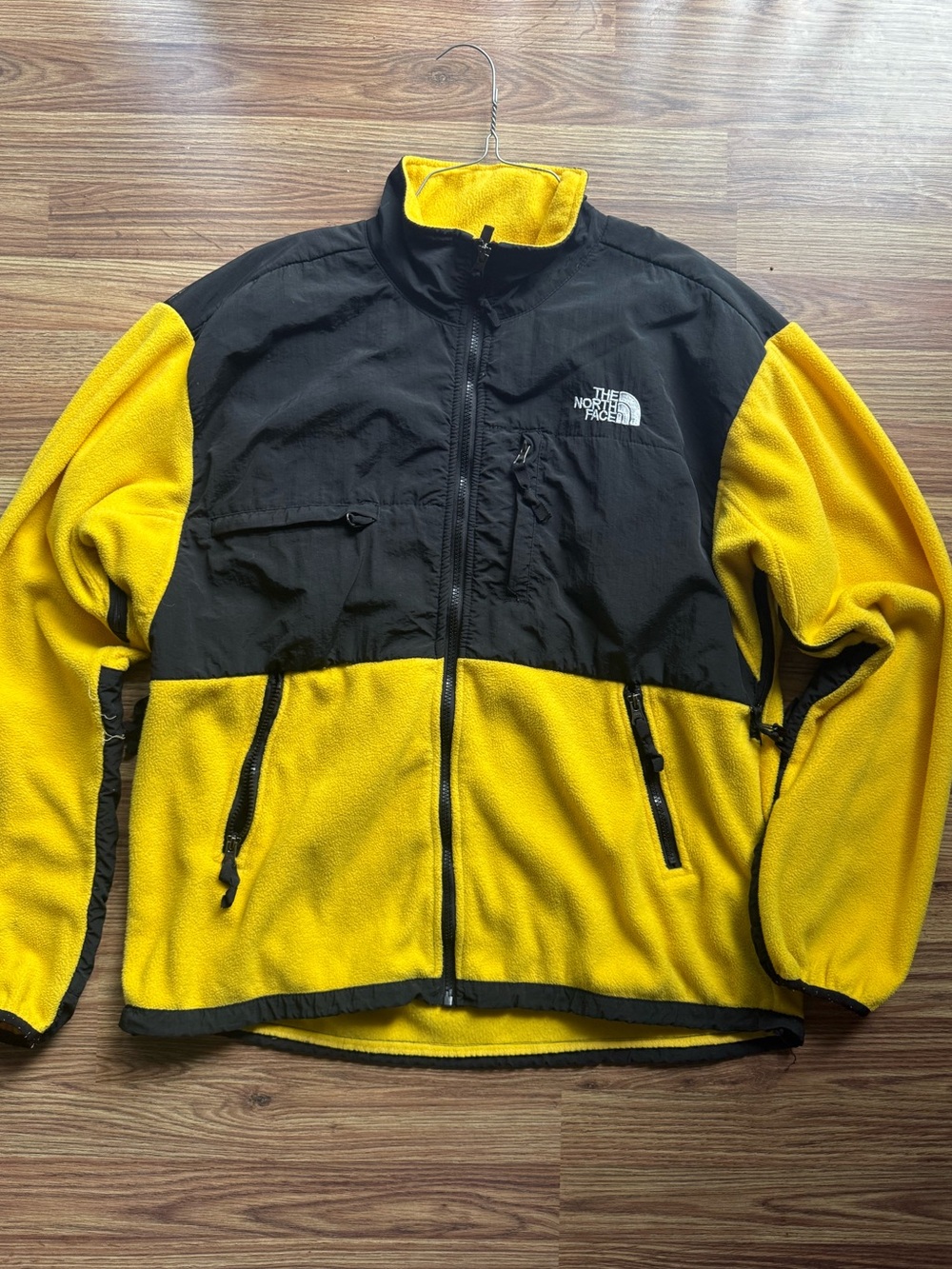 Vintage Denali The North Face Men’s Yellow and Black Performance Fleece Jacket
